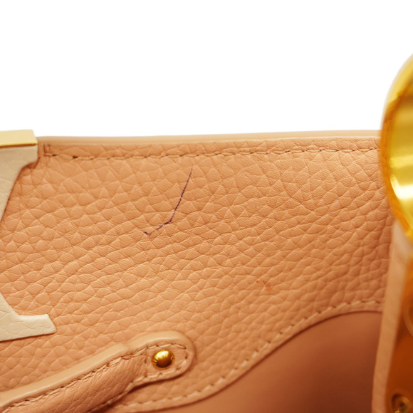 Auth Louis Vuitton Taurillon 2way Bag Capucines BB M21045 Rose Trianon Handbag - Picture 8 of 15